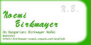 noemi birkmayer business card