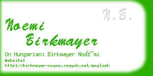 noemi birkmayer business card